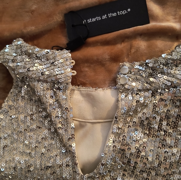 Cable and Gauge sequined sleeveless top, sz Lg - Picture 4 of 10